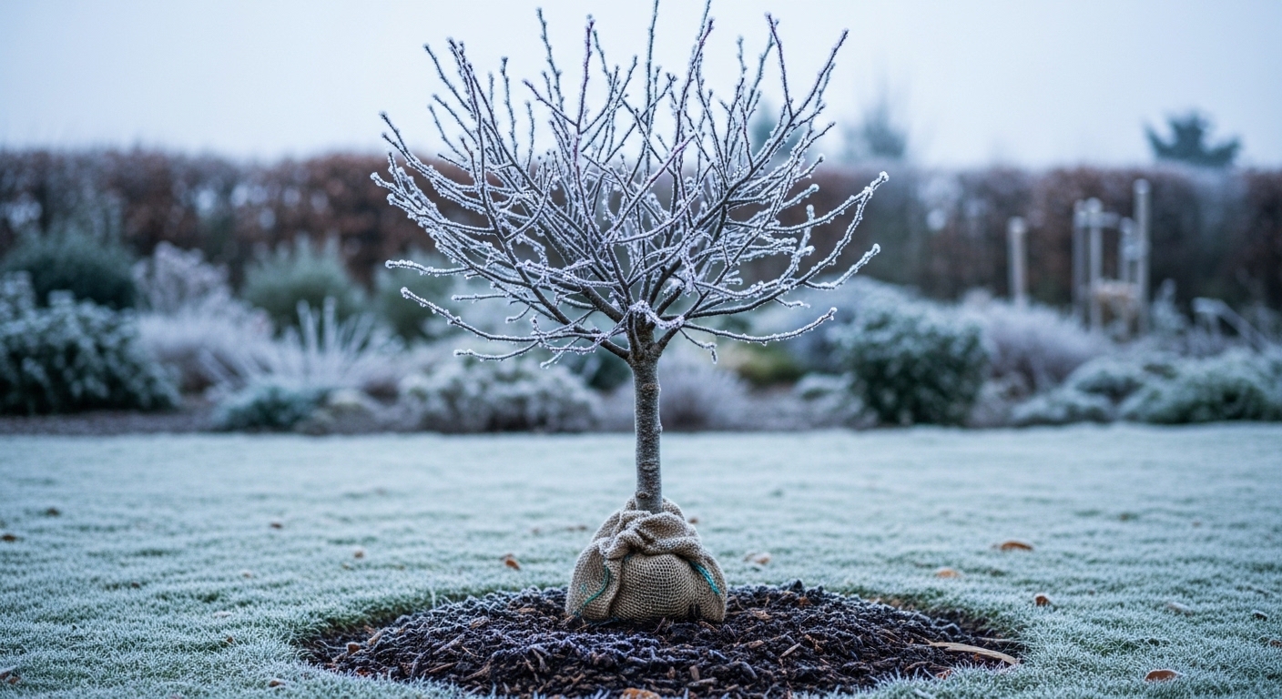arbre judée en hiver